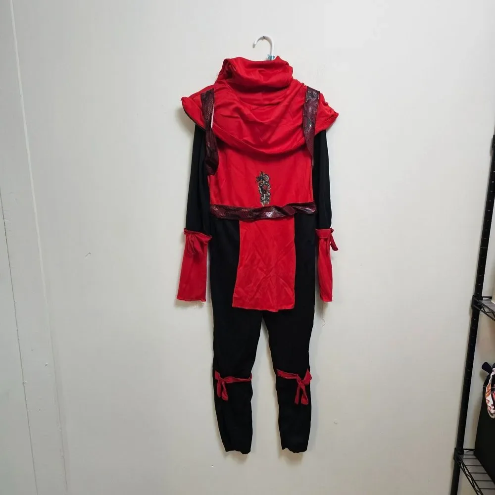 Spirit Red Viper Ninja Size 7-8 Medium Halloween Costume‎